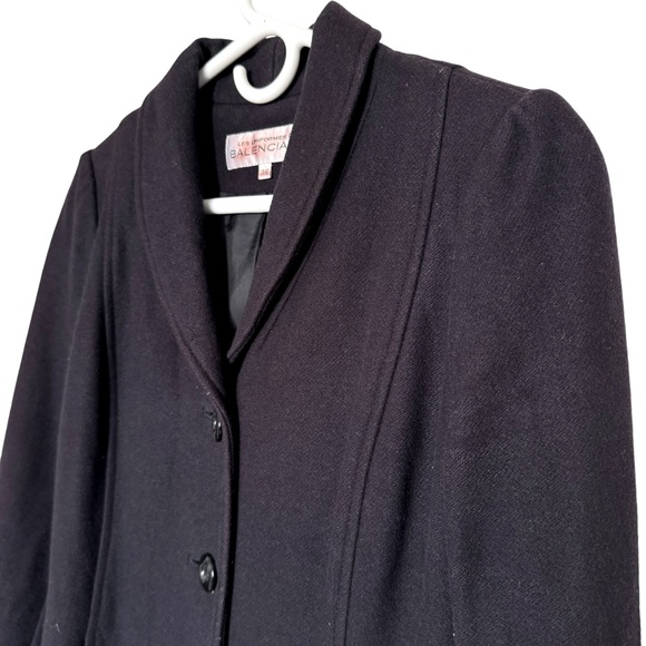 Vintage Les Uniformes de Balenciaga Navy Blue Long Coat - Picture 6 of 8